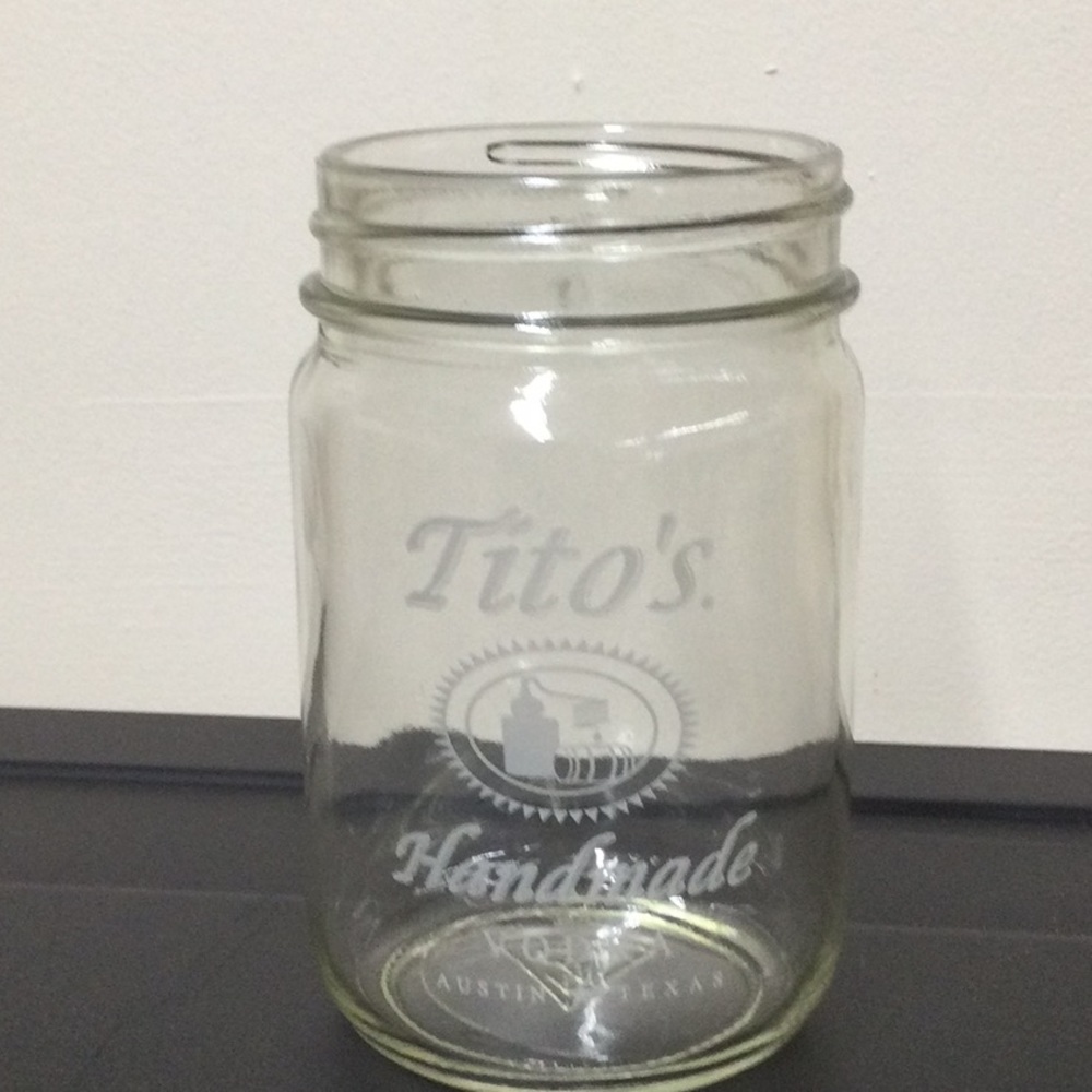 New Tito’s Jar Glass